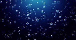 Air bubbles underwater, Loop