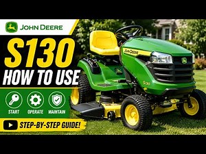 🚜 John Deere S130 Riding Lawn Mower | Quick Startup Guide