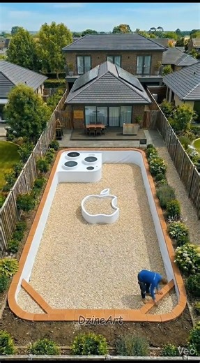 I Built a Giant iPhone Pool in My Backyard 📱💦 #diypool