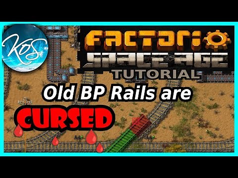 Your Blueprints with Curved Rails are DED (Train BPs) Tutorial - Factorio Space Age DLC/2.0
