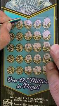 NEW Scratcher Limited Edition #lotteryscratchoff #scratchers #lotterytoday