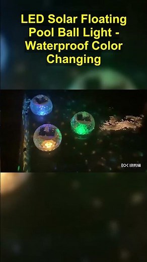 LED Solar Floating Pool Ball Light | Waterproof Color-Changing Glow