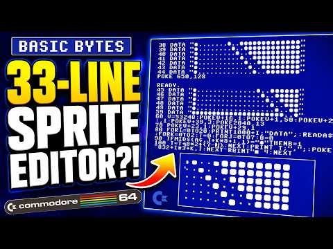 This Shouldn't Work—A C64 BASIC Sprite Editor in 33 Lines!