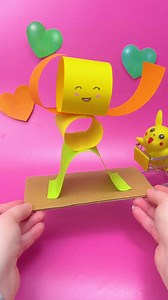 🕺 Wiggle, Wiggle! DIY Dancing Paper Doll That'll Make You Want to Dance! 💃🎉 | SUPER SLICK SLIME SAM