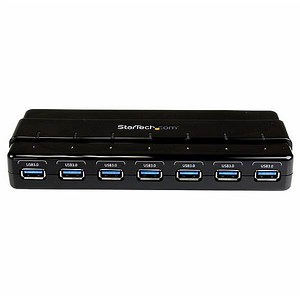 StarTech 7-Port SuperSpeed USB 3.0 Hub with Adapter
