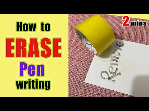 How to erase pen writing | Easy Methods for Erasing Pen Marks | DIY Ink Stain Removal