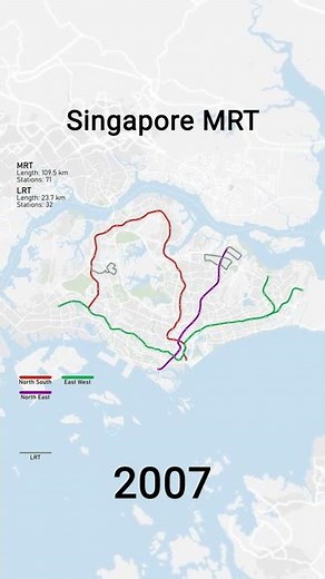 Singapore MRT 1987-2040 [shorts]