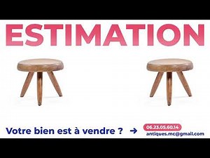 Tabouret “Berger” Charlotte Perriand authenticité