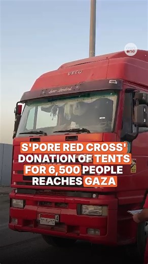 AsiaOne | Singapore Red Cross' (SRC) latest tranche of humanitarian aid comprising tents for 6,500 displaced persons has arrived in Gaza through the... | Instagram