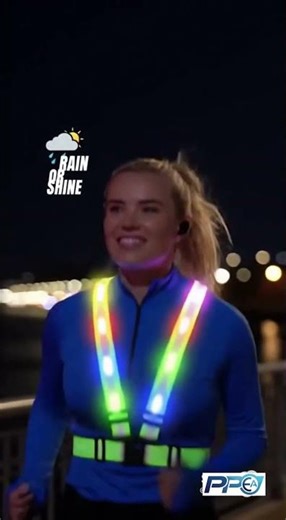 LED Reflective Vest, Rechargeable Reflective Running Vest With Safety Light#LED Vest