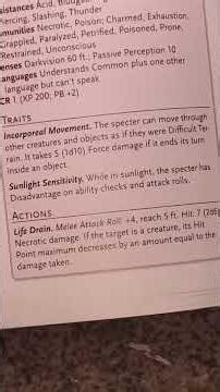 Specter Lore Deep Dive | D&D