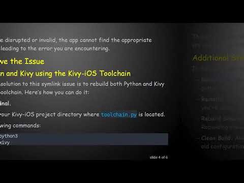 Solving the Invalid symbolic link to python3 Error When Launching Kivy iOS Apps on Xcode 11.5
