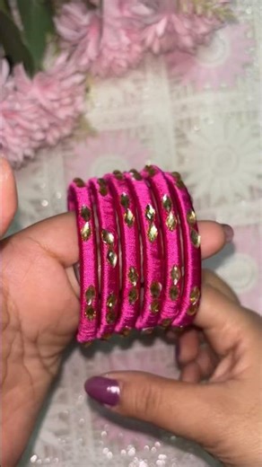 No Glue Gun! Easy Silk Thread Bangles Anyone Can Make #silkthreadjewellery