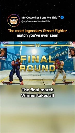The most legendary Street Fighter match you've ever seen