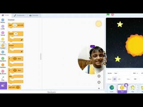 Solar system animation on Scratch