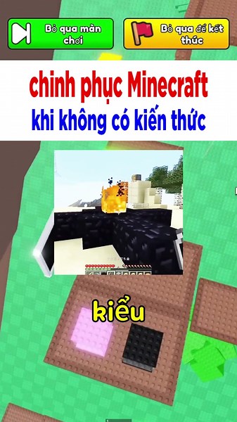 Chinh phục Minecraft khi không có chút kiến ​​thức nào #shorts #minecraft