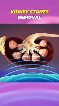 Shockwave Lithotripsy for Kidney Stones | 3D Medical Animation in 60 Seconds #doctor #medicalshorts