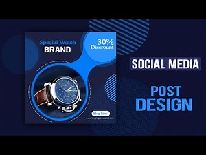 Social Media Marketing Post Banner Design - Photoshop Cc Tutorial