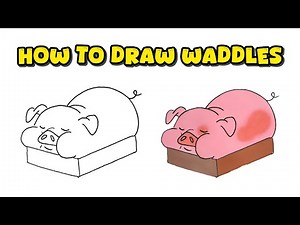 How to Draw Waddles from Gravity Falls – Follow Along and Create Pet Pig Art