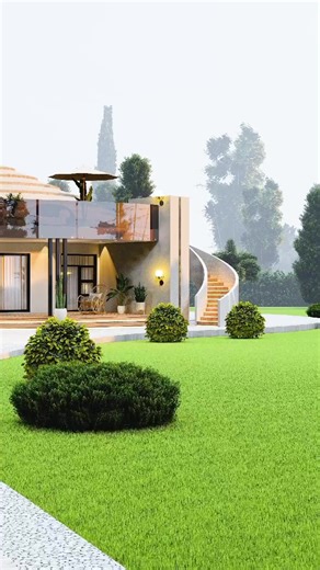 Modern Roundavel House: Luxurious 3-Bedroom Design