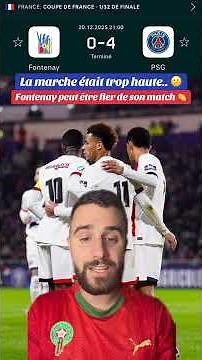 FONTENAY 0-4 PSG / The task was too great 😕 #coupedefrance #cdf