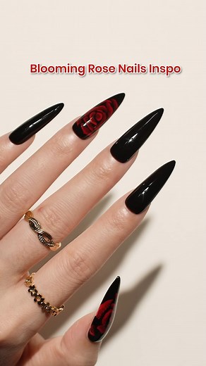 6.9K views · 85 reactions | Blooming Rose Nails Inspo Featured...