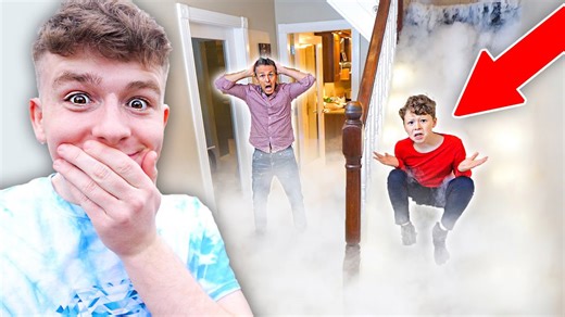 Dry ice setup fills the house in a huge prank test
