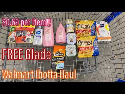Walmart Ibotta Haul 3/23/26 | FREE Glade!! | $0.69 per item!!