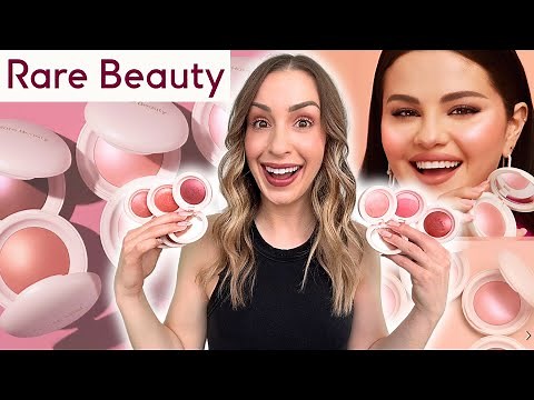 RARE BEAUTY SOFT PINCH LUMINOUS POWDER BLUSHES 😱 EVERY SHADE! Swatches, Demo, Review
