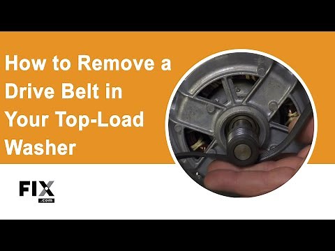 WASHER REPAIR: How to Remove a Drive Belt in a Top-Load Washer | FIX.com