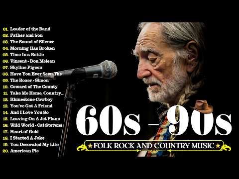 Best Of 70s 80s 90s Folk Rock & Country 🎶 Kenny Rogers, Bob Dylan, John Denver, Simon & Garfunkel