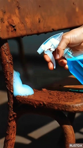 School Bench Extreme Rust Cleaning