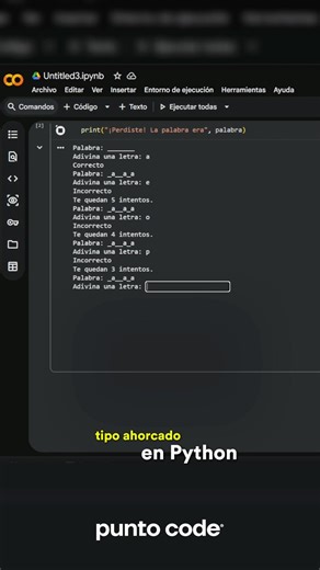Can you imagine creating your own game in Python? Today we're making: Hangman 🧠 #Python #Programming
