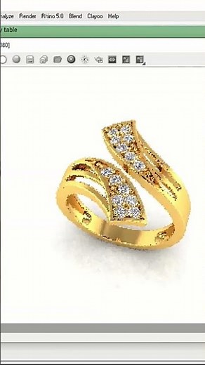 Rendering with matrix or rhinoceros software. #gold #beautiful #jewellery