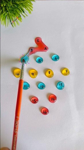 Drawing A Checker Path From Number 1-16 #shorts #trending #line #youtubeshorts #viral #colormixing