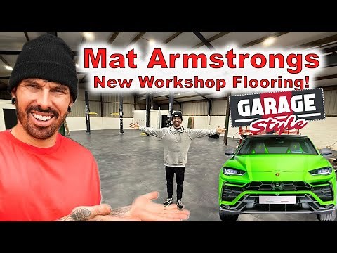 WE TRANSFORMED MAT ARMSTRONGS NEW SUPERCAR WORKSHOP! GARAGE FLOOR TILES