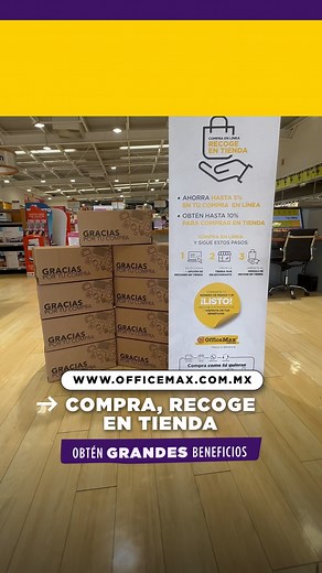 ¿Comprar en línea y recoger en tienda? ¡Sí! 🛍️📍 En OfficeMax te damos increíbles beneficios por hacerlo. | OfficeMax México