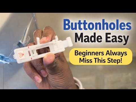 Buttonholes Made Easy | The One Step Beginners Always Miss