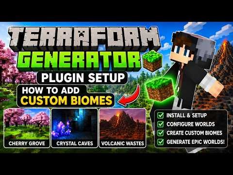 How to Add Custom Biomes in TerraformGenerator | Minecraft 1.21+ Tutorial