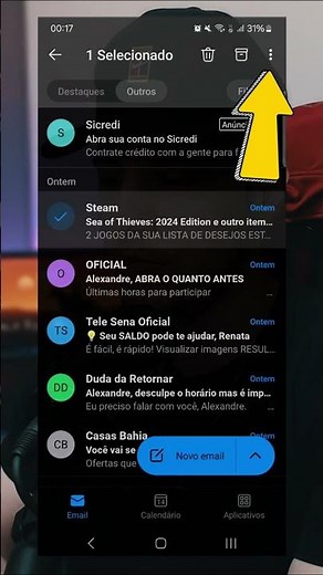 Delete ALL Outlook EMAILS AT ONCE #dicasodorizzi