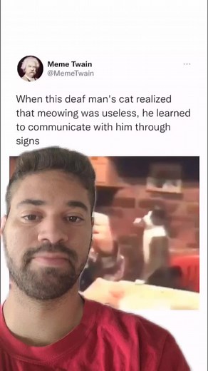 Cat Signs Language to Deaf Owner