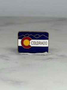 Colorado Flag Enamel Pin: Red White Blue - Vintage Souvenir Accessory - Etsy