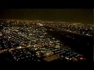 Interjet A320 Night Landing at Mexico City