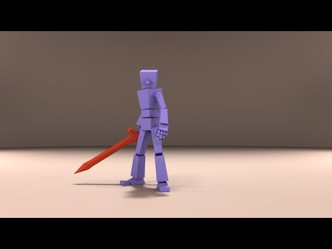 3DCGアニメーション：片手剣コンボ