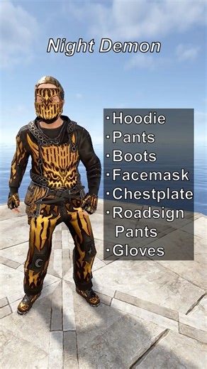 Rust Night Demon Full Armor Set