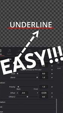 Easy DYNAMIC Text Underline Effect for DaVinci Resolve!