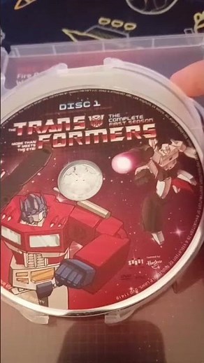 the discs of my complete first season of Transformers G1 on DVD