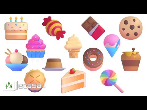 3D Emoji Meanings Part 21 - Desserts and Sweet Food | Fluent Emojis | Learning English