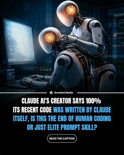 🚨 Claude’s Creator Says AI Wrote 100% of Its Own Code