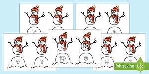 Snowman Number Bonds of Ten